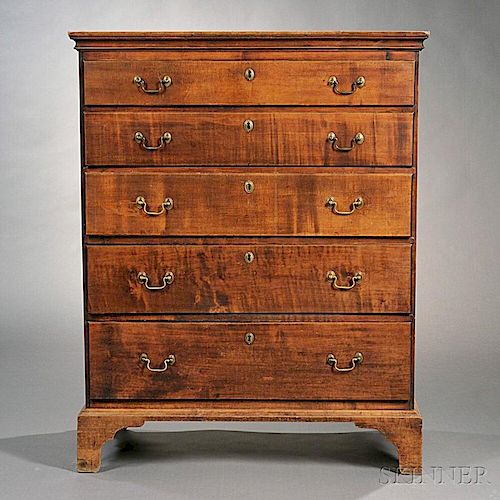 Cherry Chest of Five Drawers