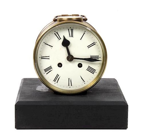 American Brass Clock Diameter 5 1/2 inches