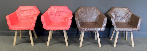 Jerzi Seymour For Ngispen Set of 4 Chairs.