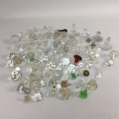 Extensive Group of Glass Stoppers