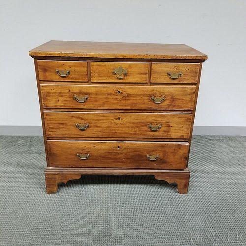 Chippendale Birch, Maple, and Pine Chest of Drawers