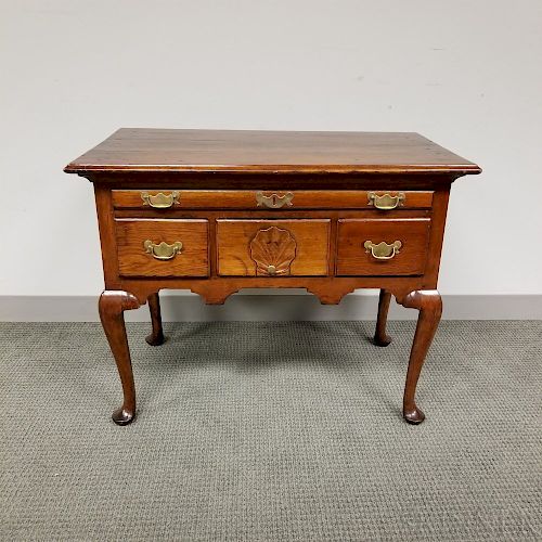Queen Anne Carved Cherry Dressing Table