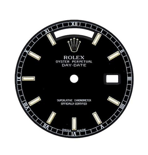 Rolex Oyster Day Date Black Watch Dial 