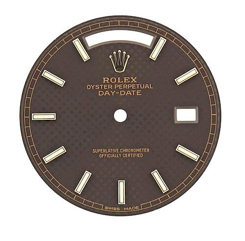 Rolex Oyster Day Date Watch Brown Dial