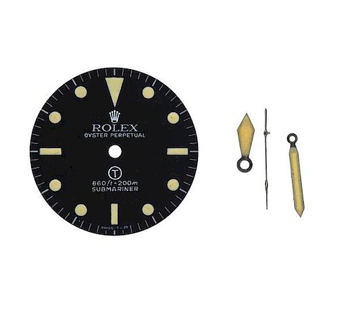 Rolex Submariner Black Watch Dial Hands Set 