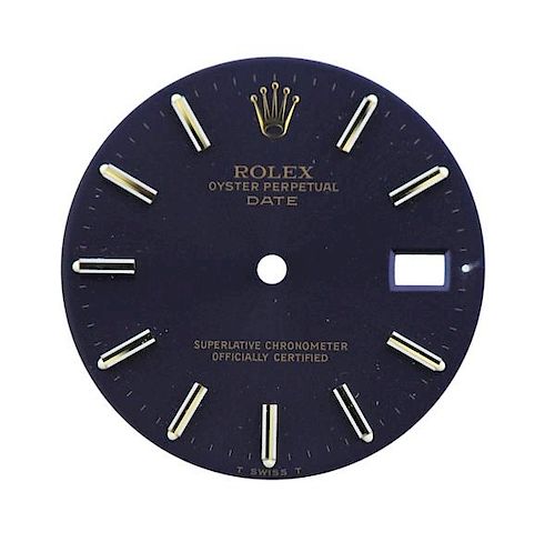 Rolex Oyster Date Watch Blue Dial