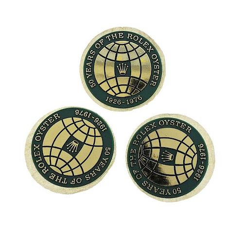50 Years of Rolex Oyster Anniversary Box Stickers 1926-1976