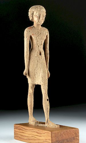 Published / Exhibited Egyptian Wood Striding Figure