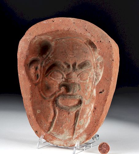 Romano Egyptian Terracotta Mold of Bes, ex-Bonhams