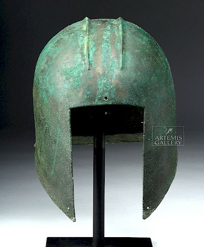 Greek Illyrian Bronze Helmet - Xrayed