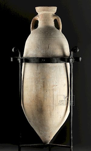 Intact Roman Transport Amphora, Dressel 10 - TL Tested