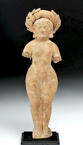 Greek Hellenistic Terracotta Female Statuette w/ TL