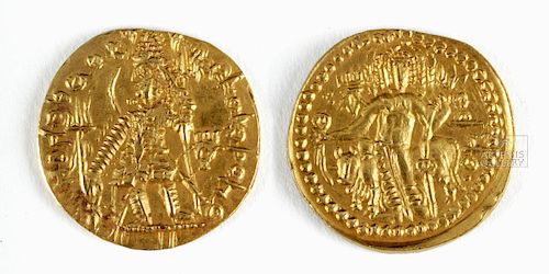 Indian Kushan Empire Gold AU Vasudeva Dinar