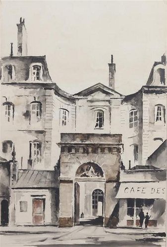John Hulse, (American, 20th century), Paris Street Scene