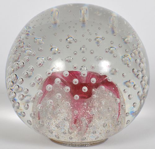 Steuben Crystal Globe by Frederick Carder