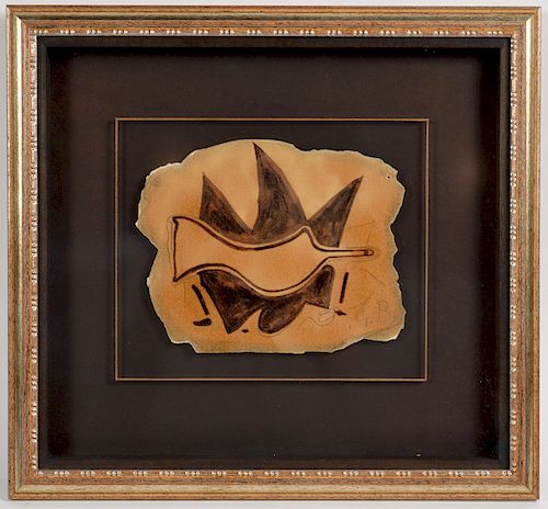Georges Braque "Untitled" Gouache On Paper