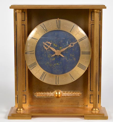 Art Deco Gilt Bronze Cartier Mantle Clock