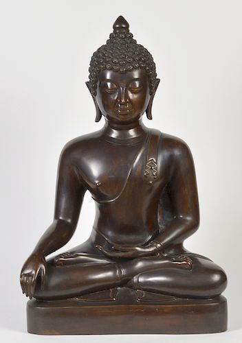Large Asian Bronze Buddha Statue