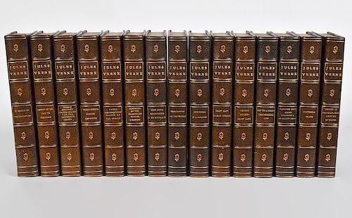 15 Volumes "Works of Jules Verne"