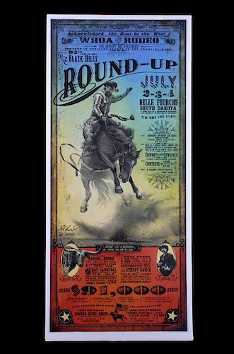 Black Hills Round-Up Poster by Bob Coronato