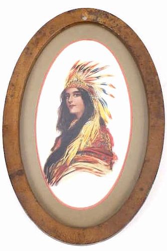 Native American Woman Print By Hamilton King