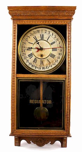 Early Waterbury Reliance Wall Clock c. 1915