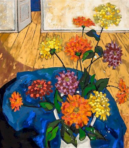 Artist Unknown, (20th century), Still Life with Vase of Flowers
