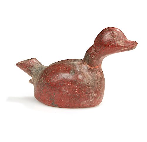 Earthenware Duck Vessel, Colima, West Mexico, 200 BCE-250 CE