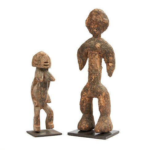  African Female and Male Wood Figures