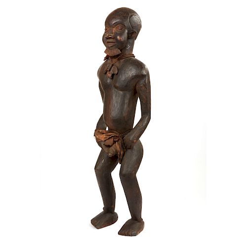 Cameroon Standing Wood Male Figure