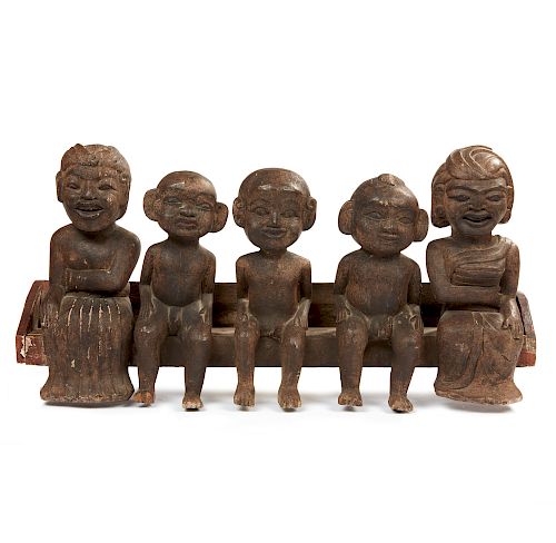 Bali, Indonesia, Carved Family Group
