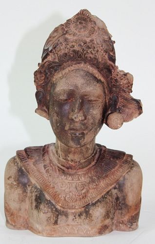 Middle Eastern Cermaic Sculpture of Woman