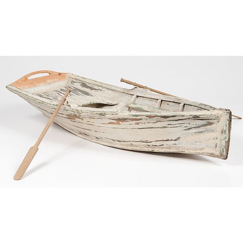 Wooden Rowboat Model