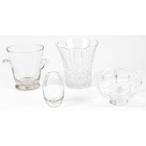 Four Crystal Vases Including  Orrefors