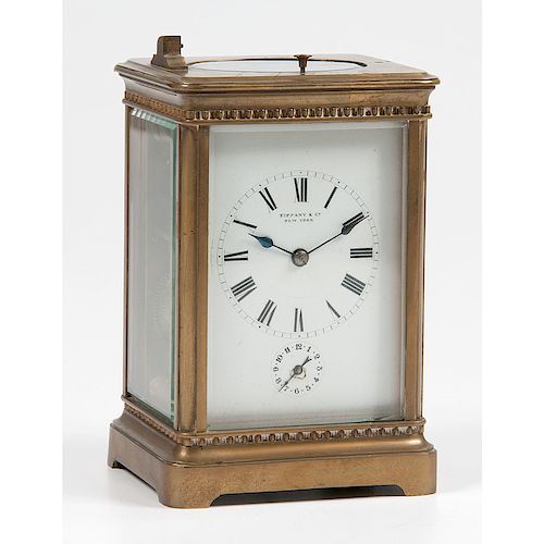 Tiffany-Retailed Carriage Clock