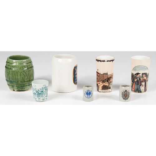 Souvenir Cups and Mugs, Including Villeroy & Boch