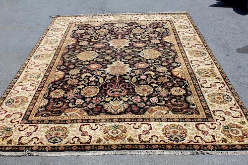 Vintage and Finely Hand Woven Roomsize Carpet .