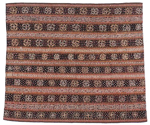 Fine Ceremonial Sarong, Kauer People, Early 20th C