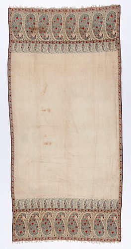 Antique Kashmir Shawl, Early 19th C: 3'11'' x 8'2''