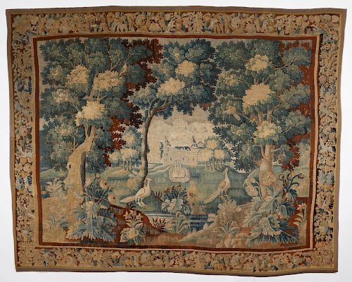 18th C. Flemish Tapestry: 9'1'' x 11'3''  
