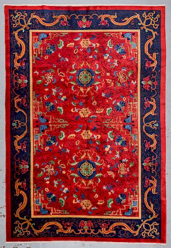 Chinese Art Deco Rug, Early 20th C: 8'0'' x 11'8''