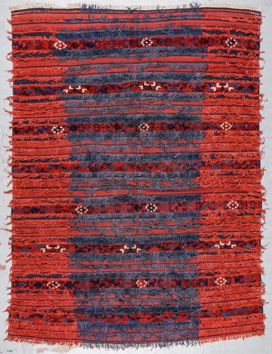 West Anatolian Yuncu Nomad Mixed Weave Rug: 6'0'' x 8'1''