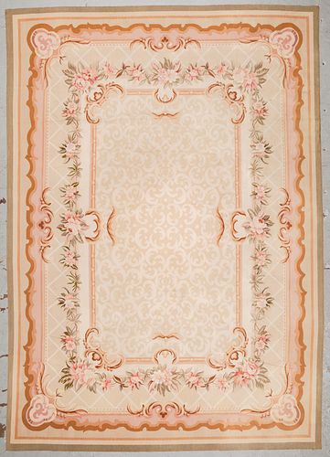 Vintage Aubusson Tapestry Carpet: 9'9'' x 13'10''