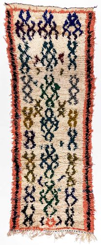 Vintage Moroccan Rug: 2'9'' x 7'6''