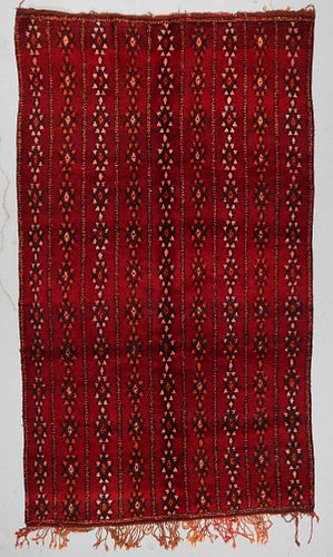 Vintage Moroccan Rug: 5'7'' x 9'7''