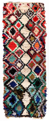 Vintage Moroccan Rug: 2'8'' x 7'3''