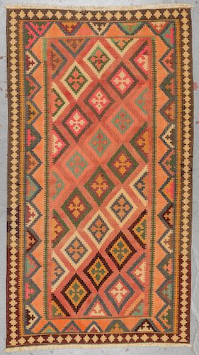 Vintage Shiraz Kilim: 4'10'' x 8'8''