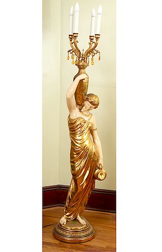 Classical Torchier Lamp