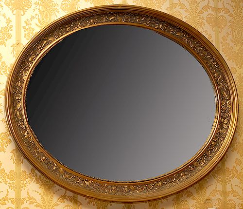 Oval Carved Mirror