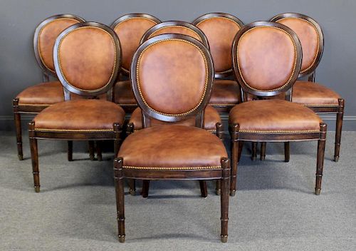 BAKER, Milling Italian Leather Upholstered Chairs